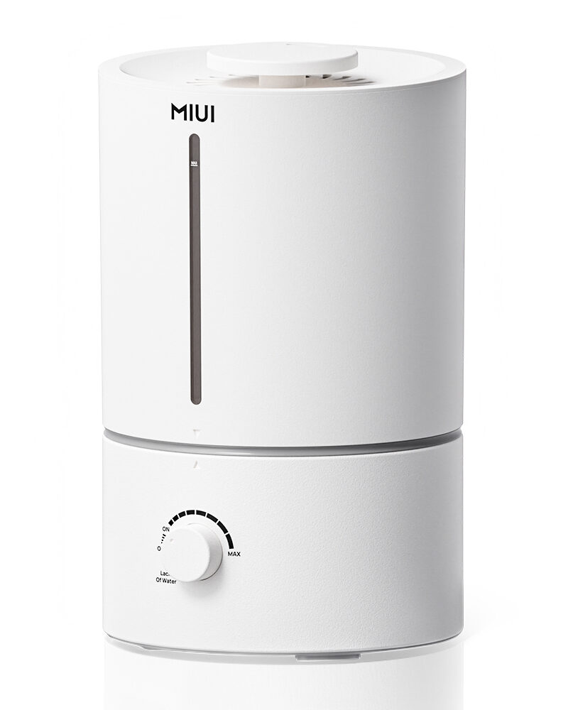 MIUI 23W Ultrasonic Humidifier with 4.5L Water Tank, 350ml/h Humidification, 360° Mist Output with Silver Ion Sterilization-MOS W2