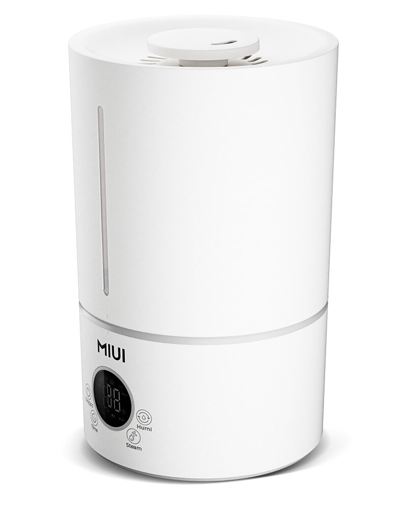 MIUI 23W Ultrasonic Humidifier with 4.5L Water Tank, 350ml/h Humidification, 360° Mist Output, Touch Control with 3 Adjustable Modes, Timer, Constant Humidity, Silver Ion Sterilization-MOS W3