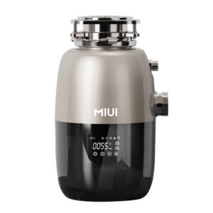 MIUI Low Noise Food Waste Disposer, Brushless Inverter Motor 1HP Auto Reverse, LCD Display, 750W Continuous Feed Garbage Disposal, Easy Install-Z5 Pro Max